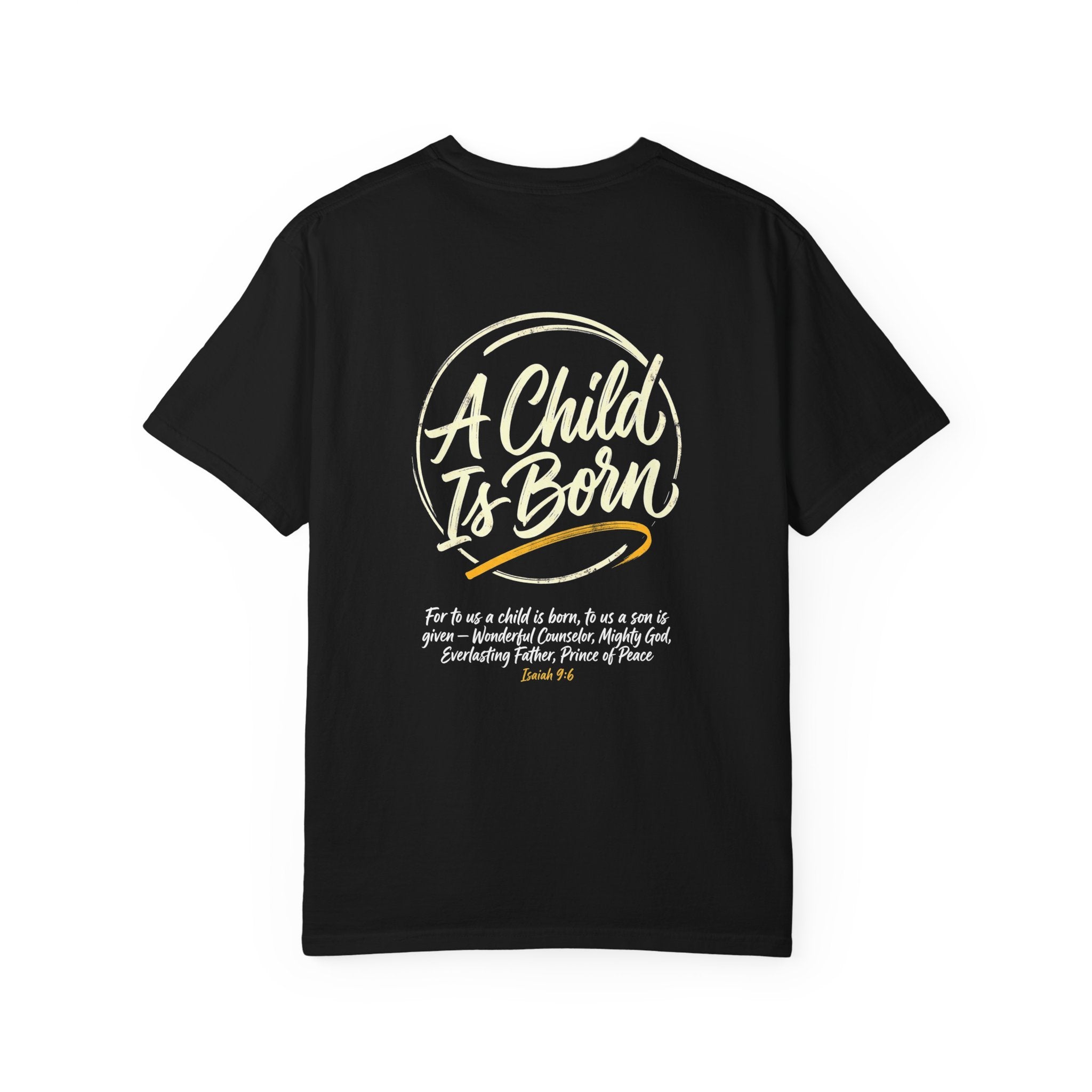 A child is born T-shirt | Christian Cross Tee