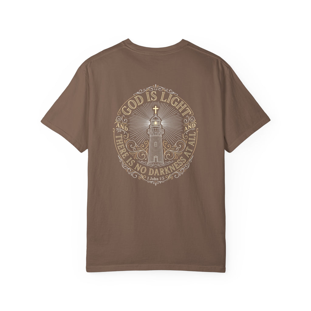 God is light T-shirt | Christian Cross Tee