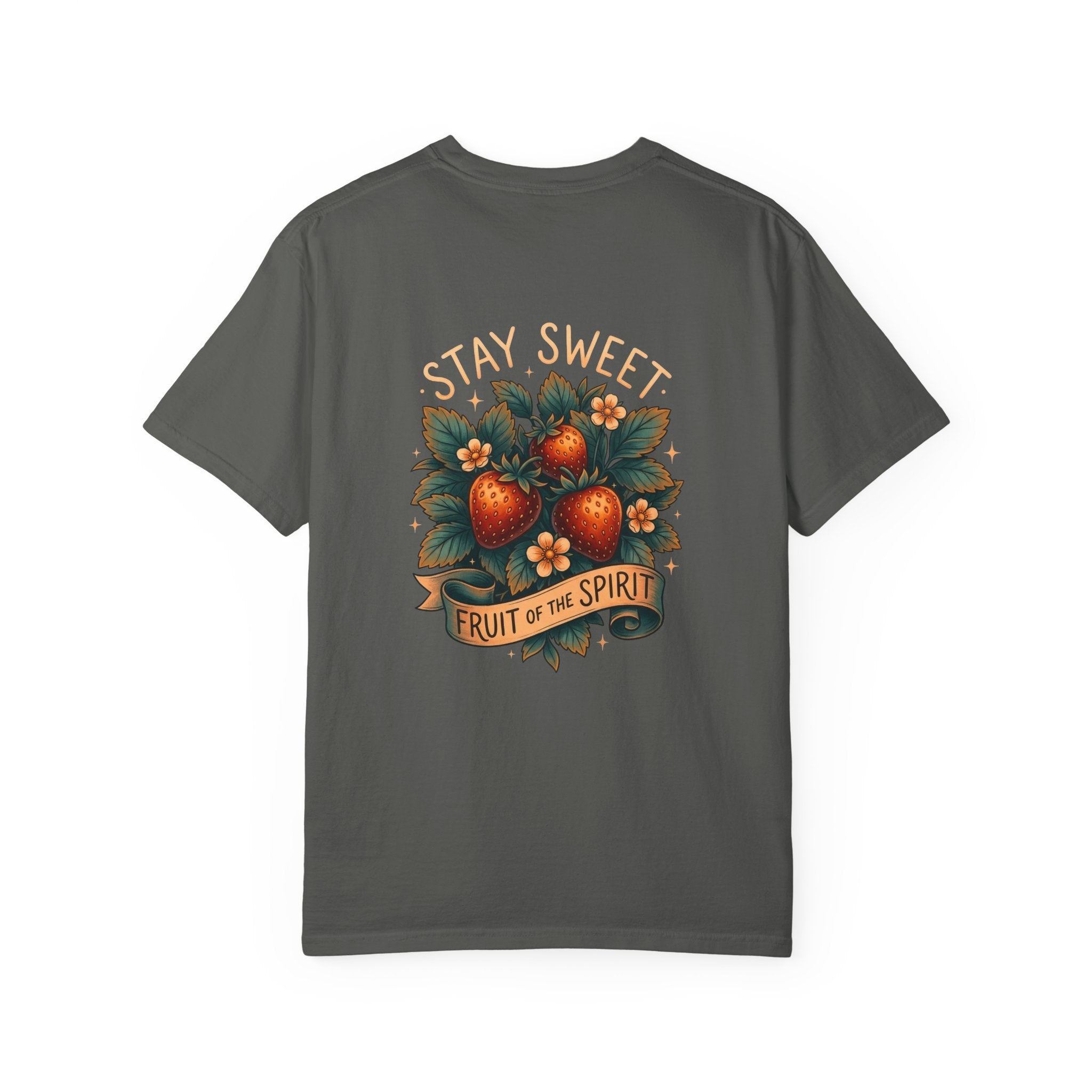 Christian T-Shirt — 'Stay Sweet: Fruit of the Spirit' Graphic Tee ALT COLOR