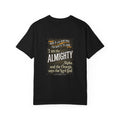 Christian Almighty Cross T-Shirt — "I Am the Almighty" Scripture Tee — Christian graphic back print