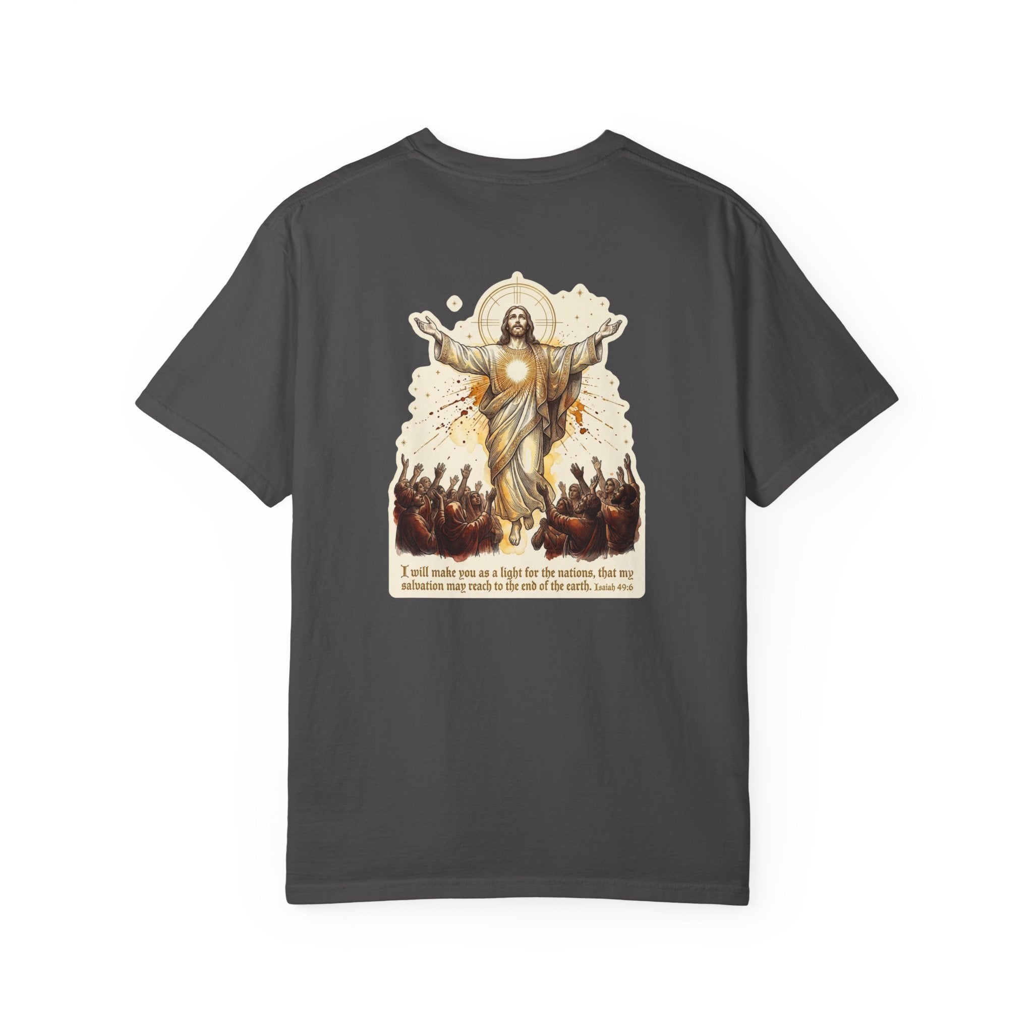 Christian Resurrection T‑Shirt — Jesus with Three Crosses Graphic