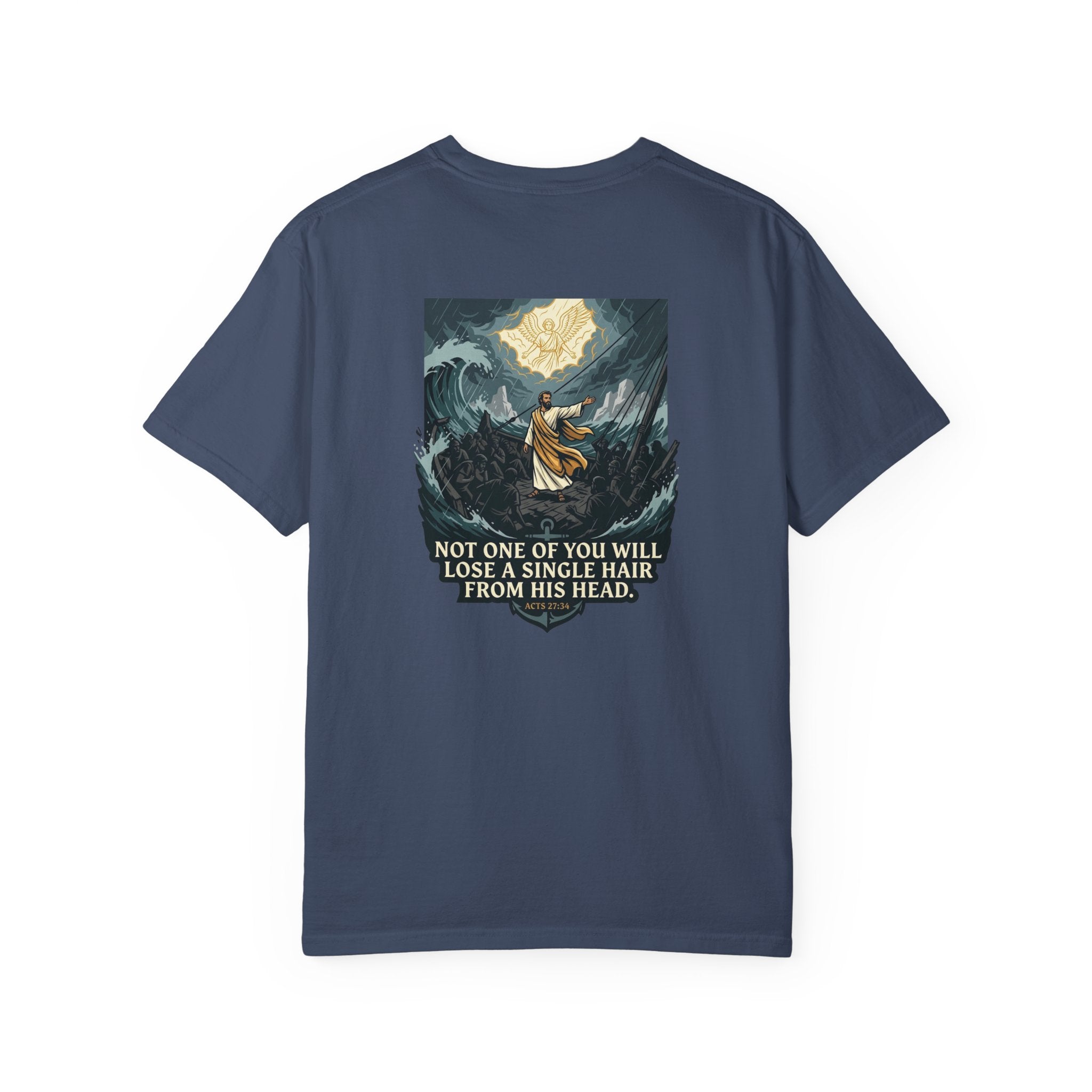 Christian T-Shirt — 'Not One of You Will Lose a Single Hair From His Head' Faith Tee