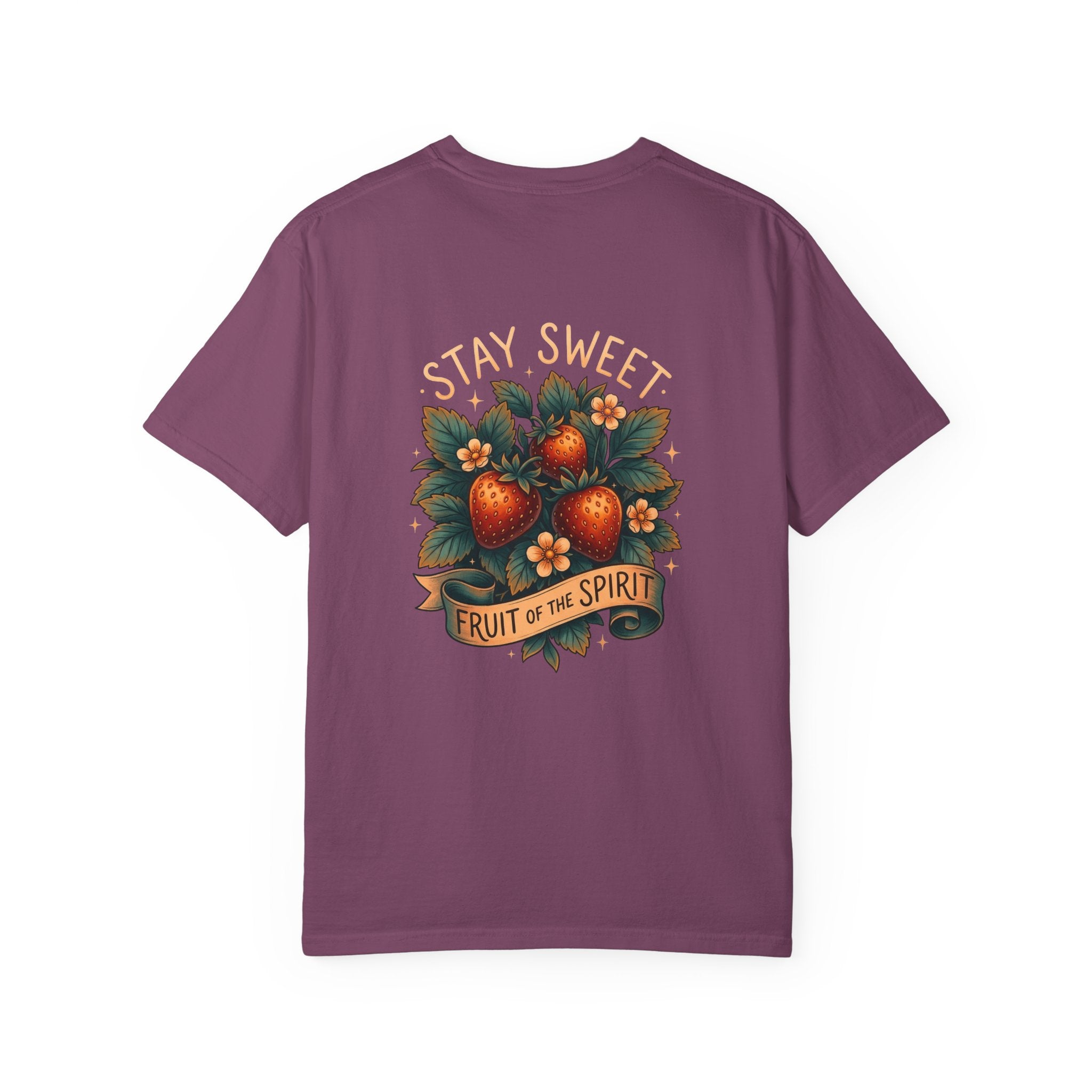 Christian T-Shirt — 'Stay Sweet: Fruit of the Spirit' Graphic Tee ALT COLOR