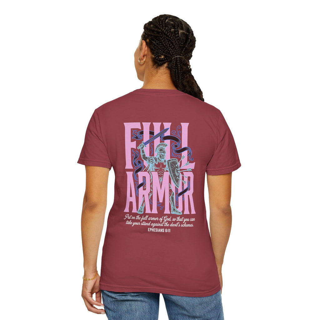 Full Armor T-Shirt — Christian Cross Graphic Tee (Ephesians 6:11)