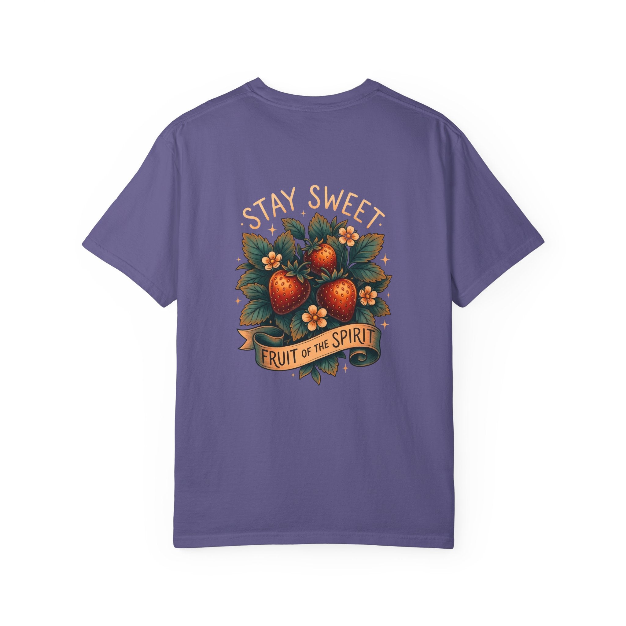 Christian T-Shirt — 'Stay Sweet: Fruit of the Spirit' Graphic Tee ALT COLOR