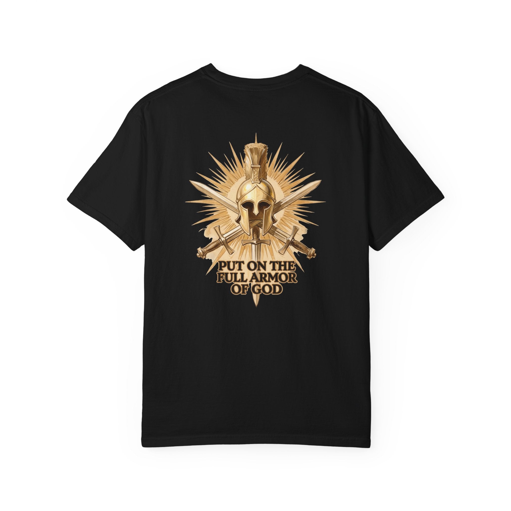 put on the armor Christian Cross T-Shirt — "I Surrender All" Vintage Faith Graphic Tee