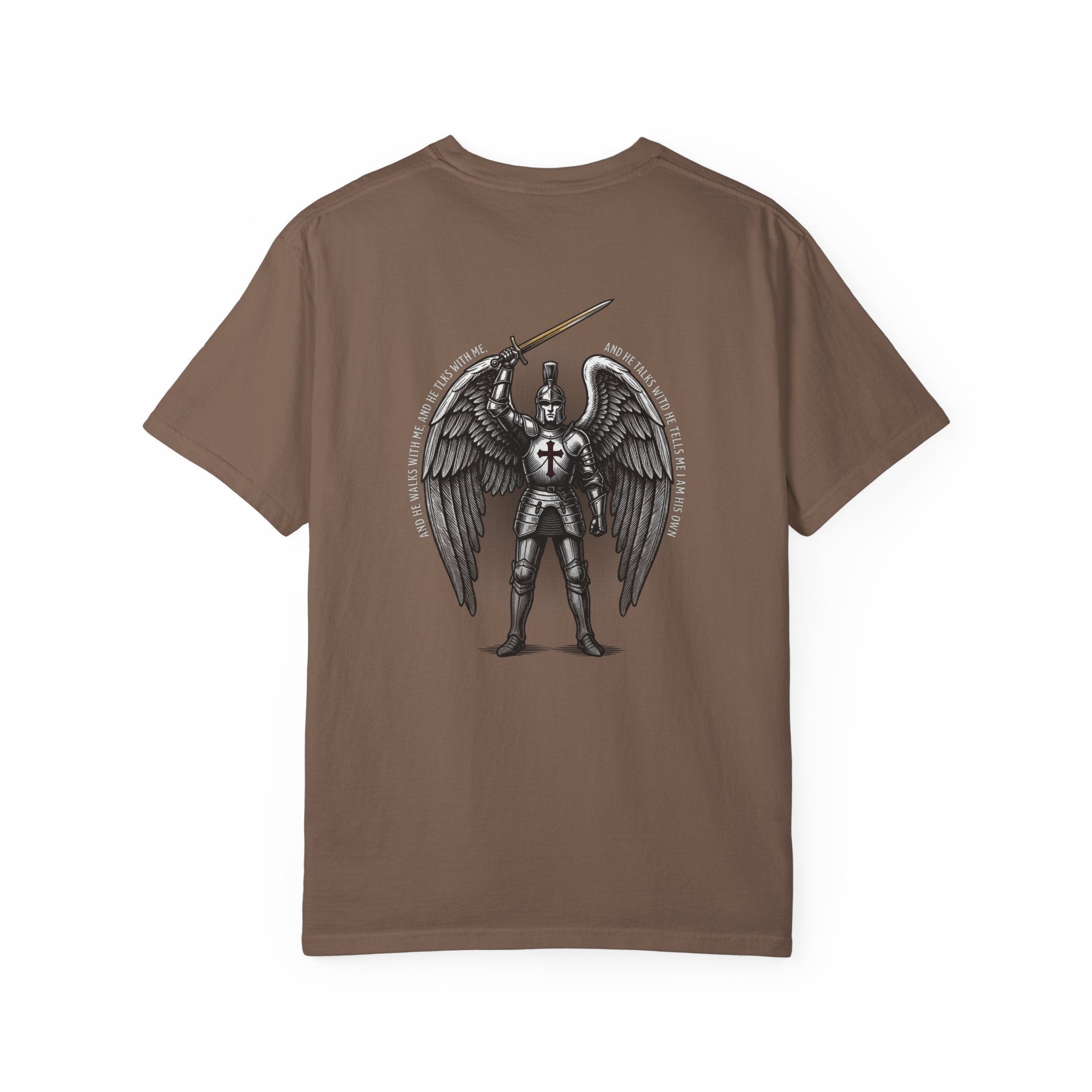 Knight Angel Cross T-Shirt — Armor Angel Graphic Tee