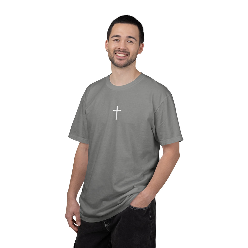 Christian Cross T-Shirt — 'Kingdom That Shall Never Be Destroyed' Graphic Tee