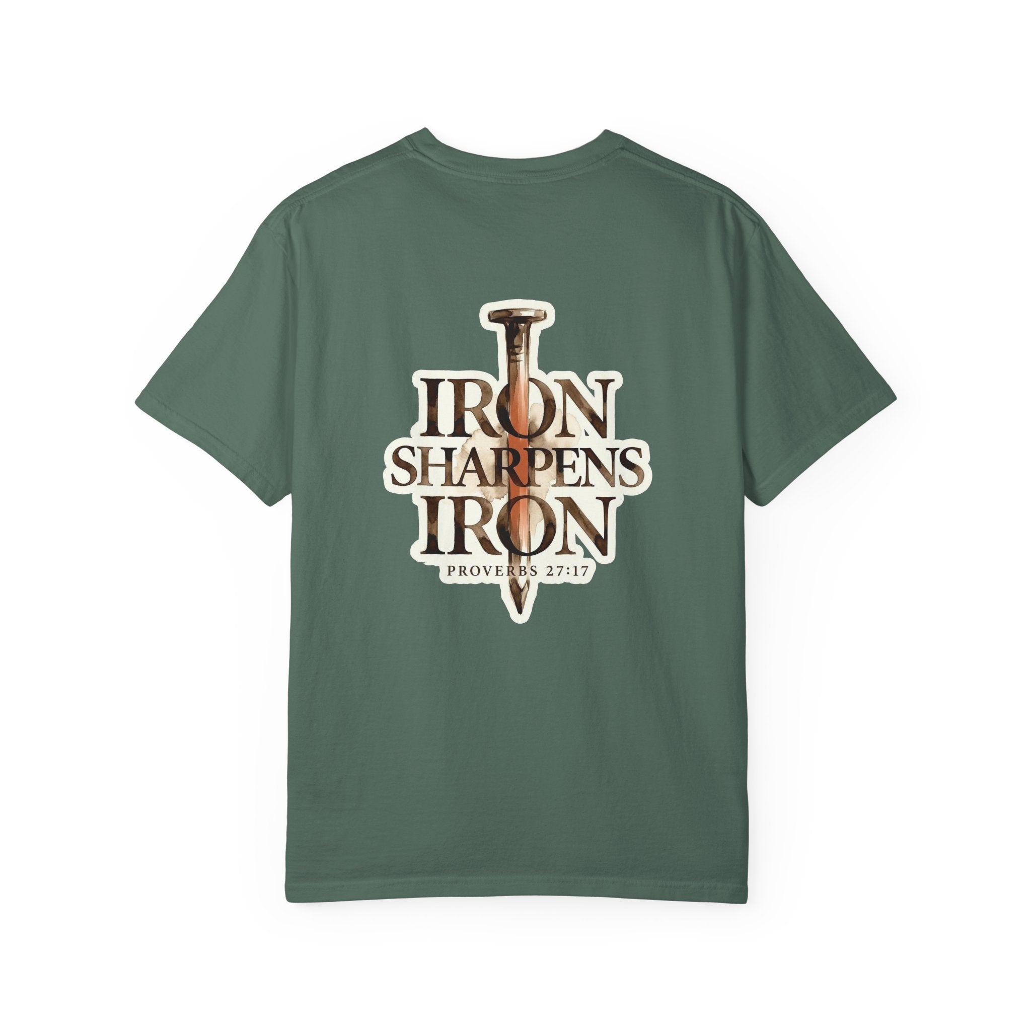 Iron Sharpens Iron T-Shirt - Proverbs 27:17 Christian Tee
