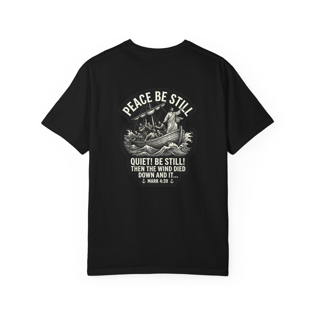 Peace be Still T-shirt | Christian Cross Tee