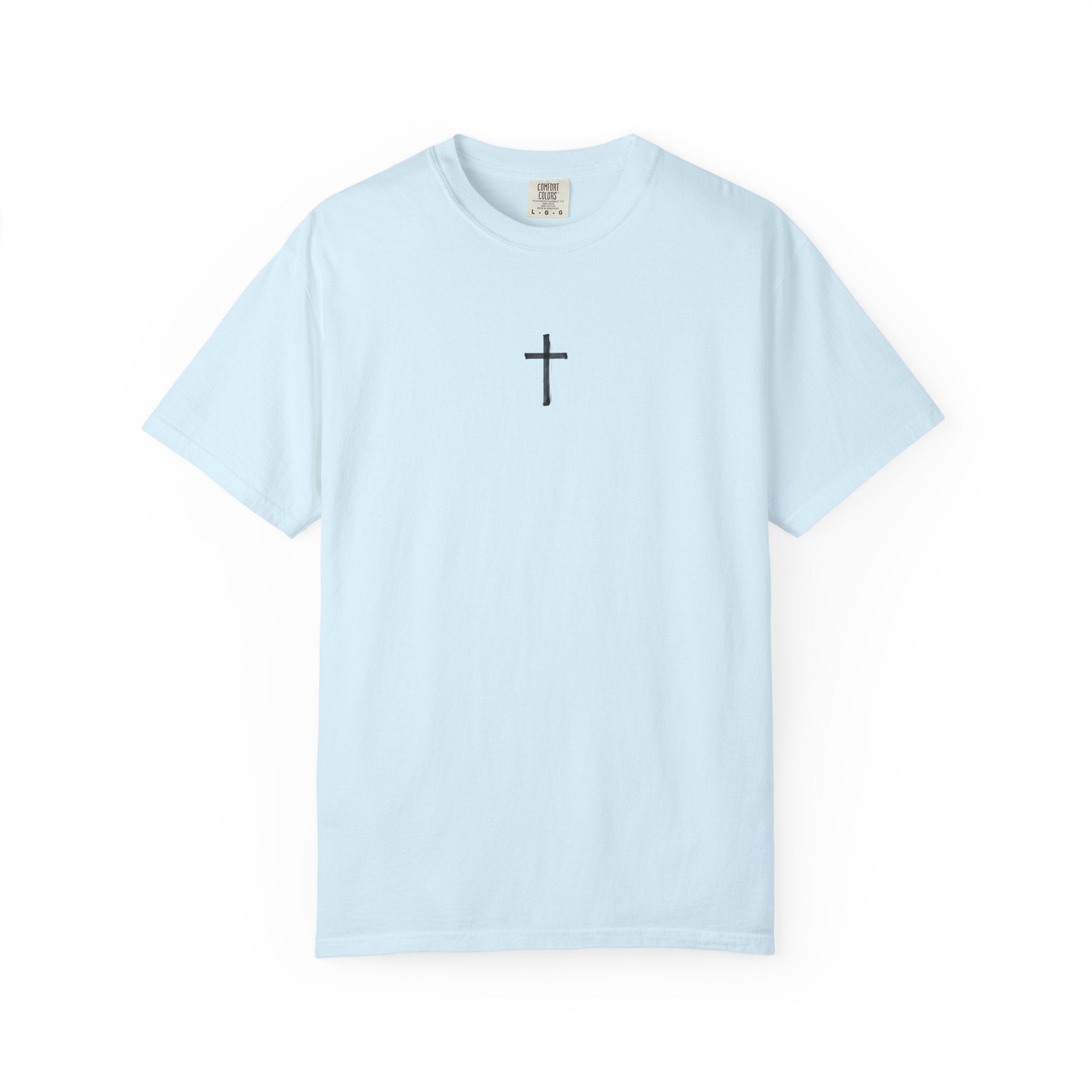Copy of Religious Graphic T-Shirt — “As It Is Written: There Is None Righteous, Not One” with Cross