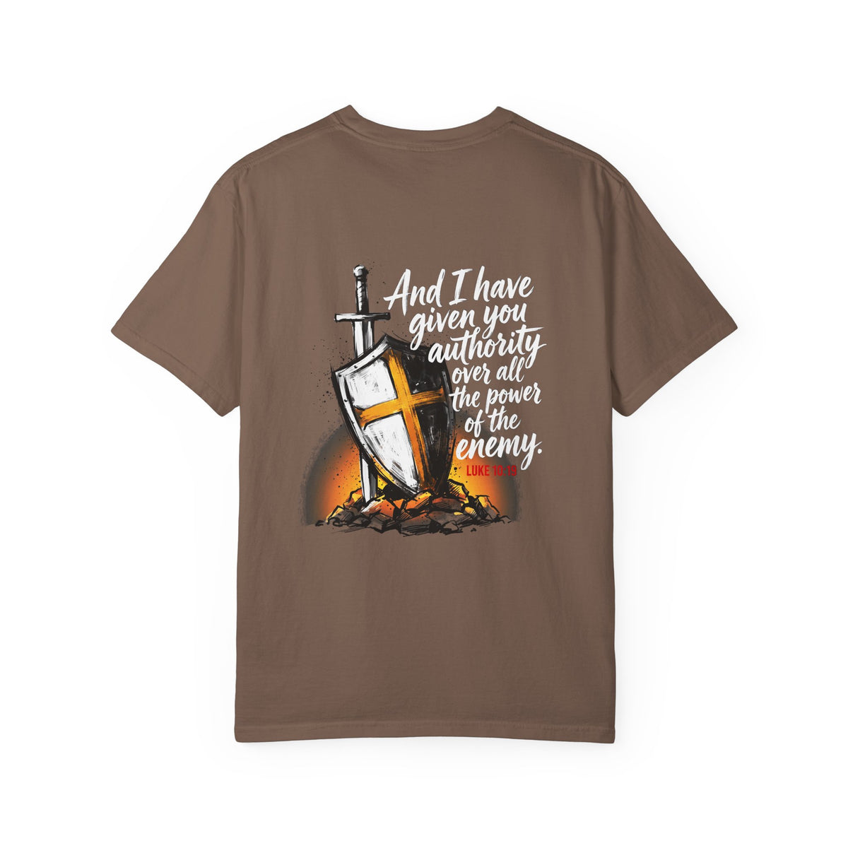 Christian Cross T-Shirt — 'I Have Given You Authority' Graphic Tee