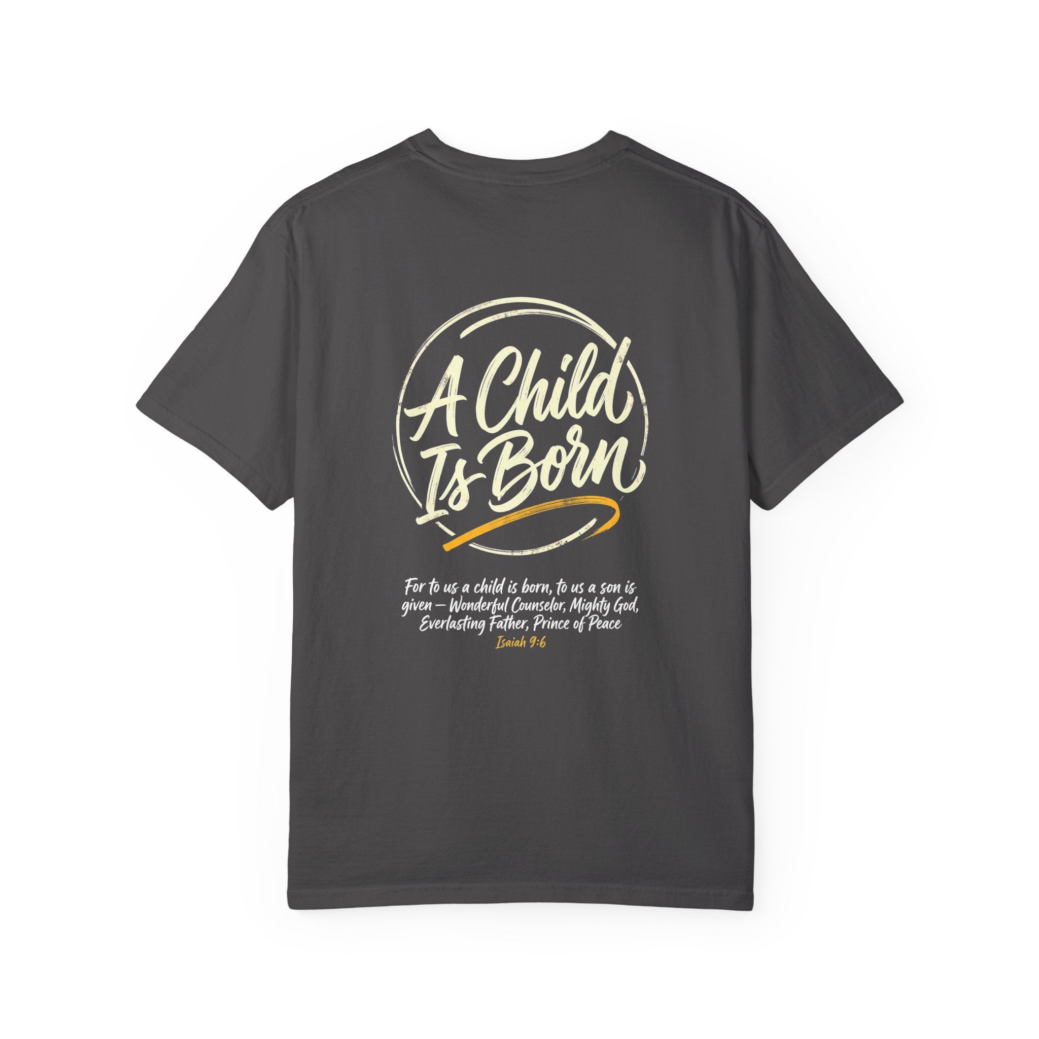 A child is born T-shirt | Christian Cross Tee