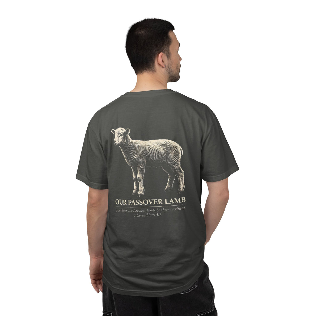 Passover Lamb T-Shirt — 'Our Passover Lamb' Religious Graphic Tee