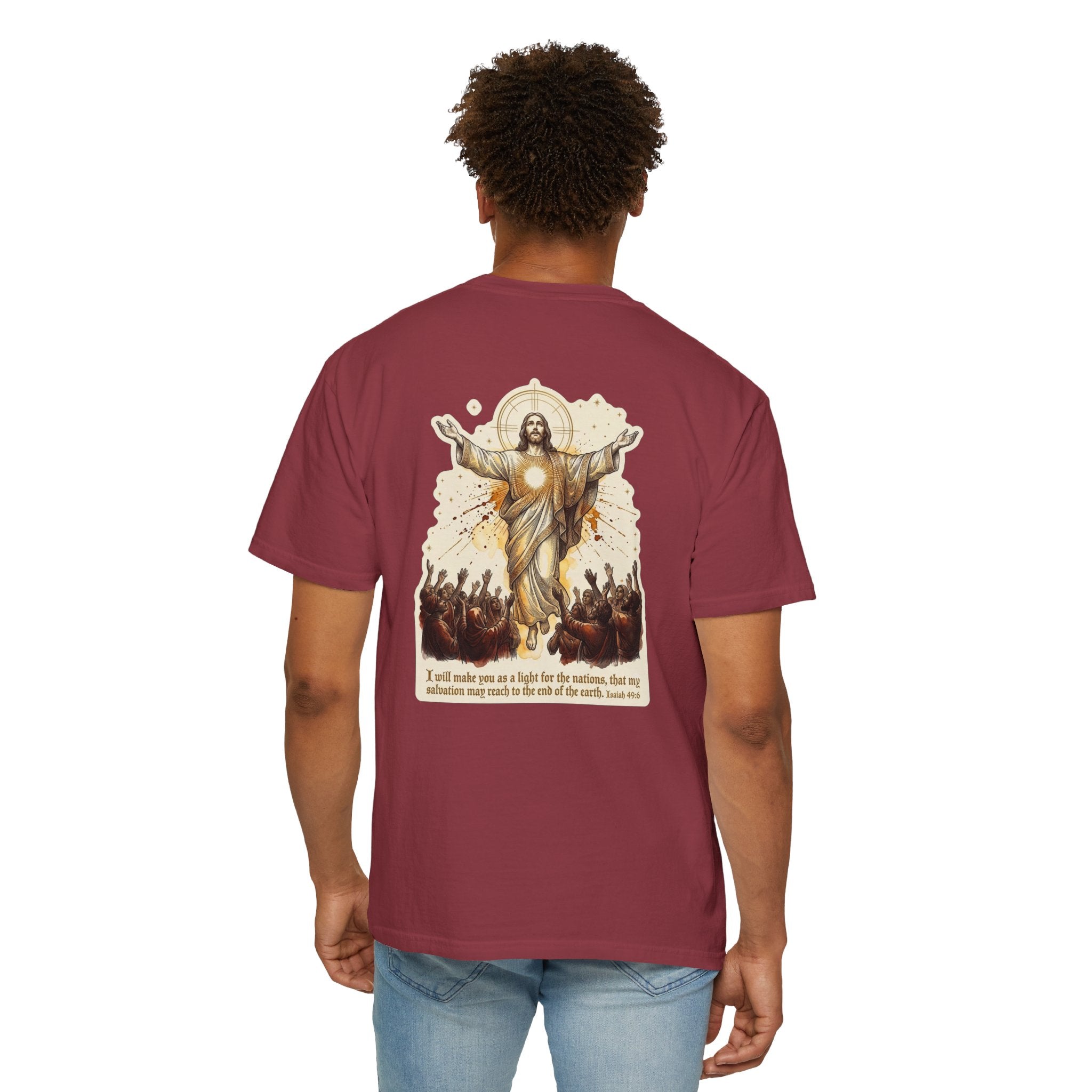 Christian Resurrection T‑Shirt — Jesus with Three Crosses Graphic