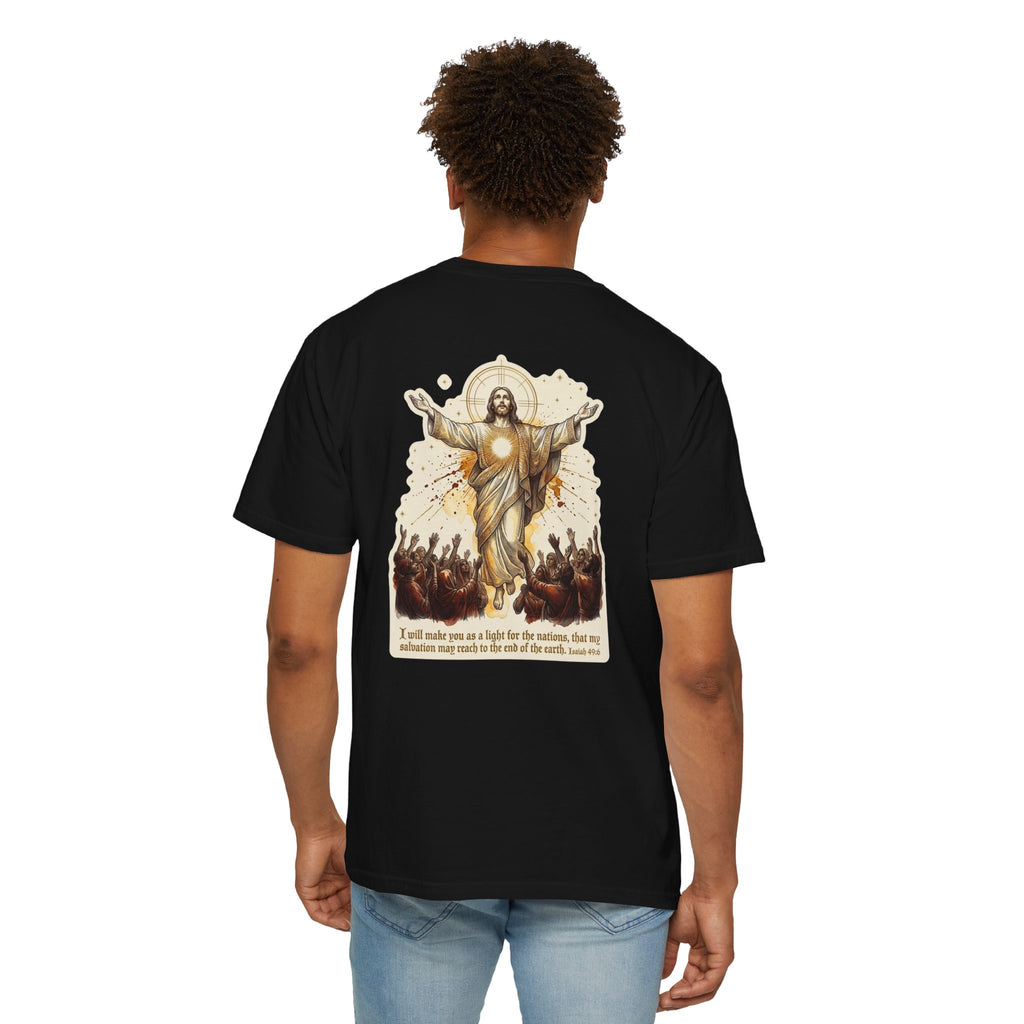 Christian Resurrection T‑Shirt — Jesus with Three Crosses Graphic