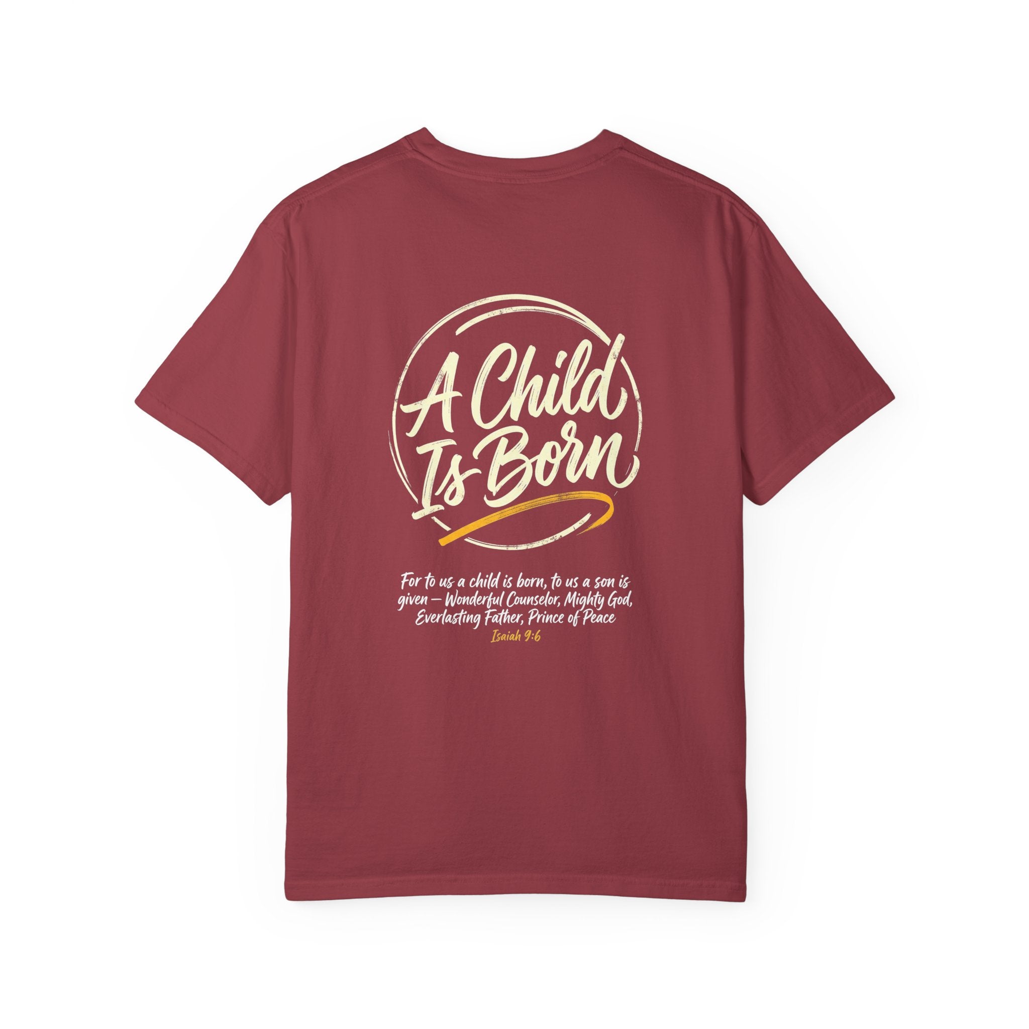 A child is born T-shirt | Christian Cross Tee