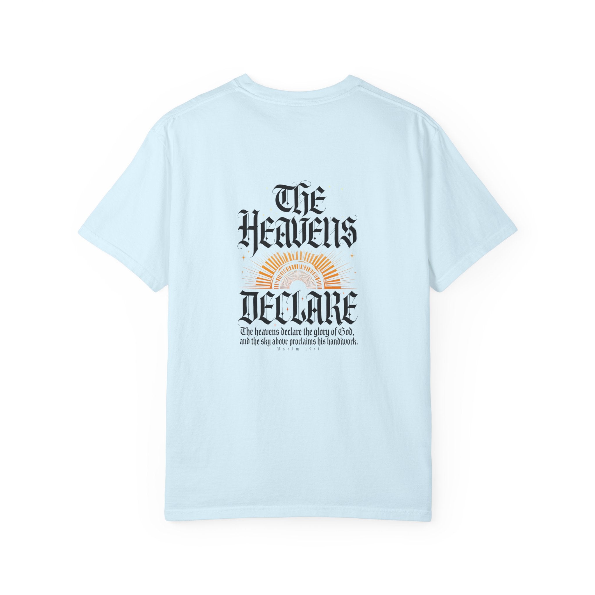The heavens declare T-shirt | Christian Cross Tee LIGHT
