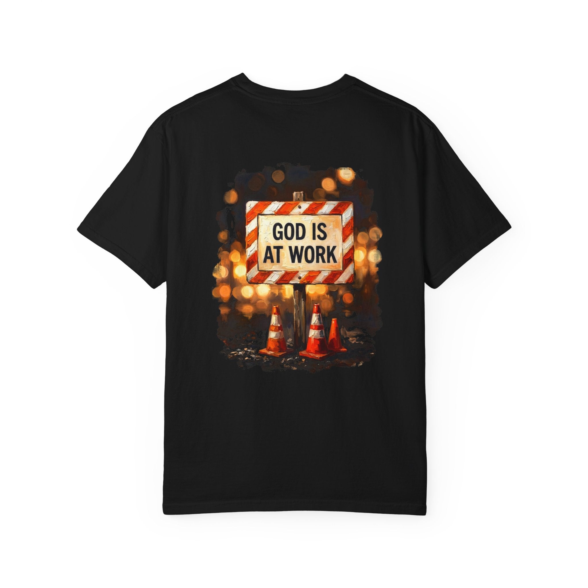 God is at work T-shirt | Christian Cross Tee