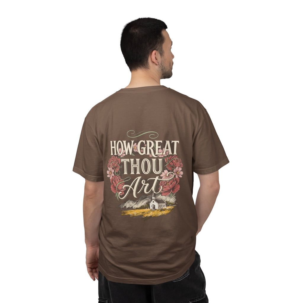 How Great Thou Art T-Shirt — Christian Cross Faith Tee