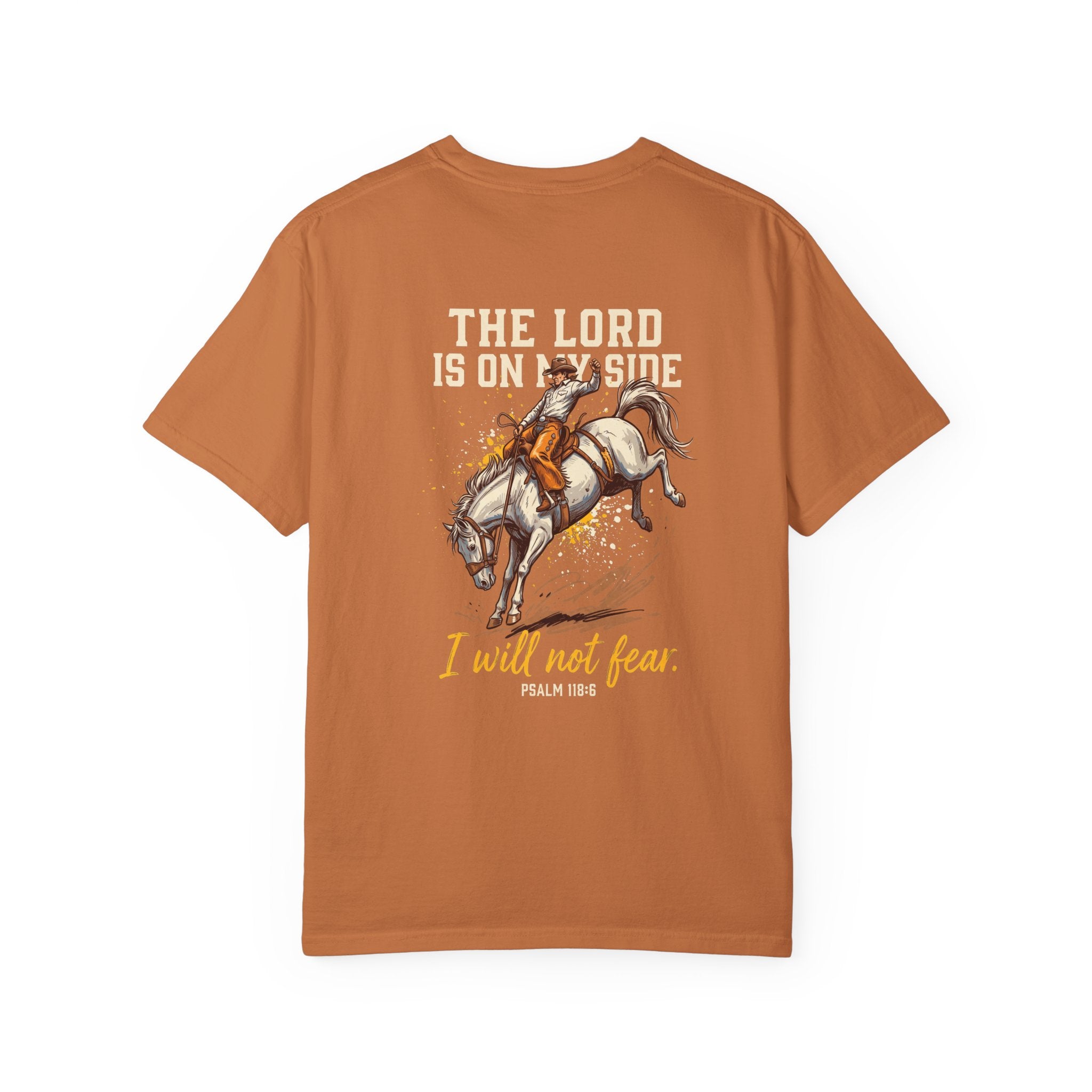 Christian Cross T-Shirt — "The Lord Is On My Side" Psalm 118:6 Graphic Tee