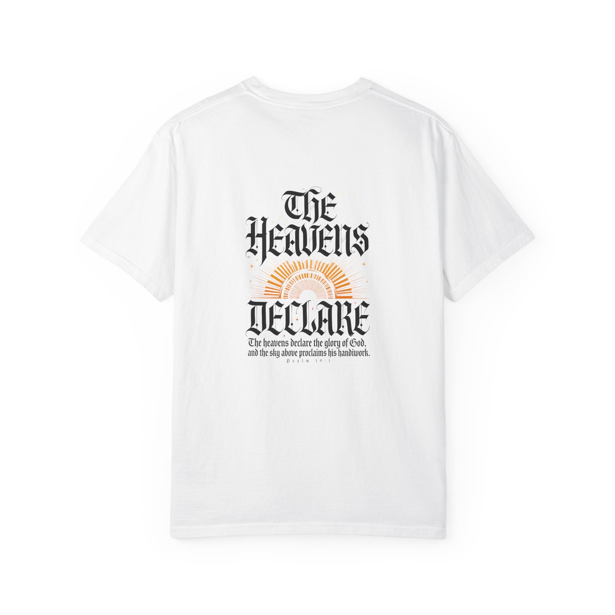 The heavens declare T-shirt | Christian Cross Tee LIGHT