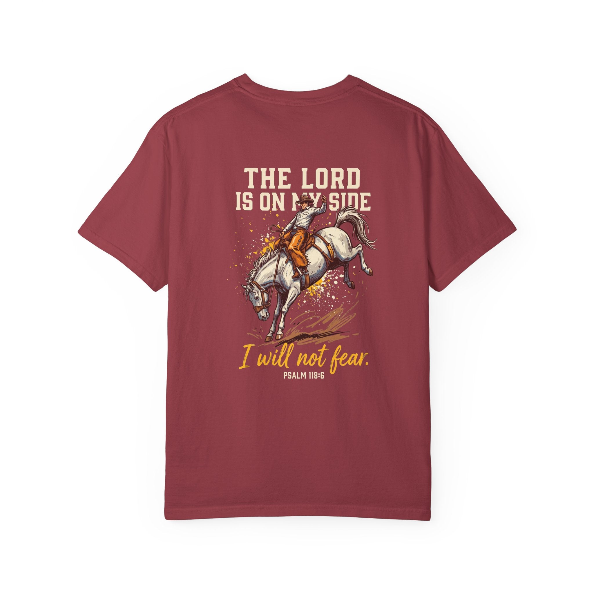 Christian Cross T-Shirt — "The Lord Is On My Side" Psalm 118:6 Graphic Tee