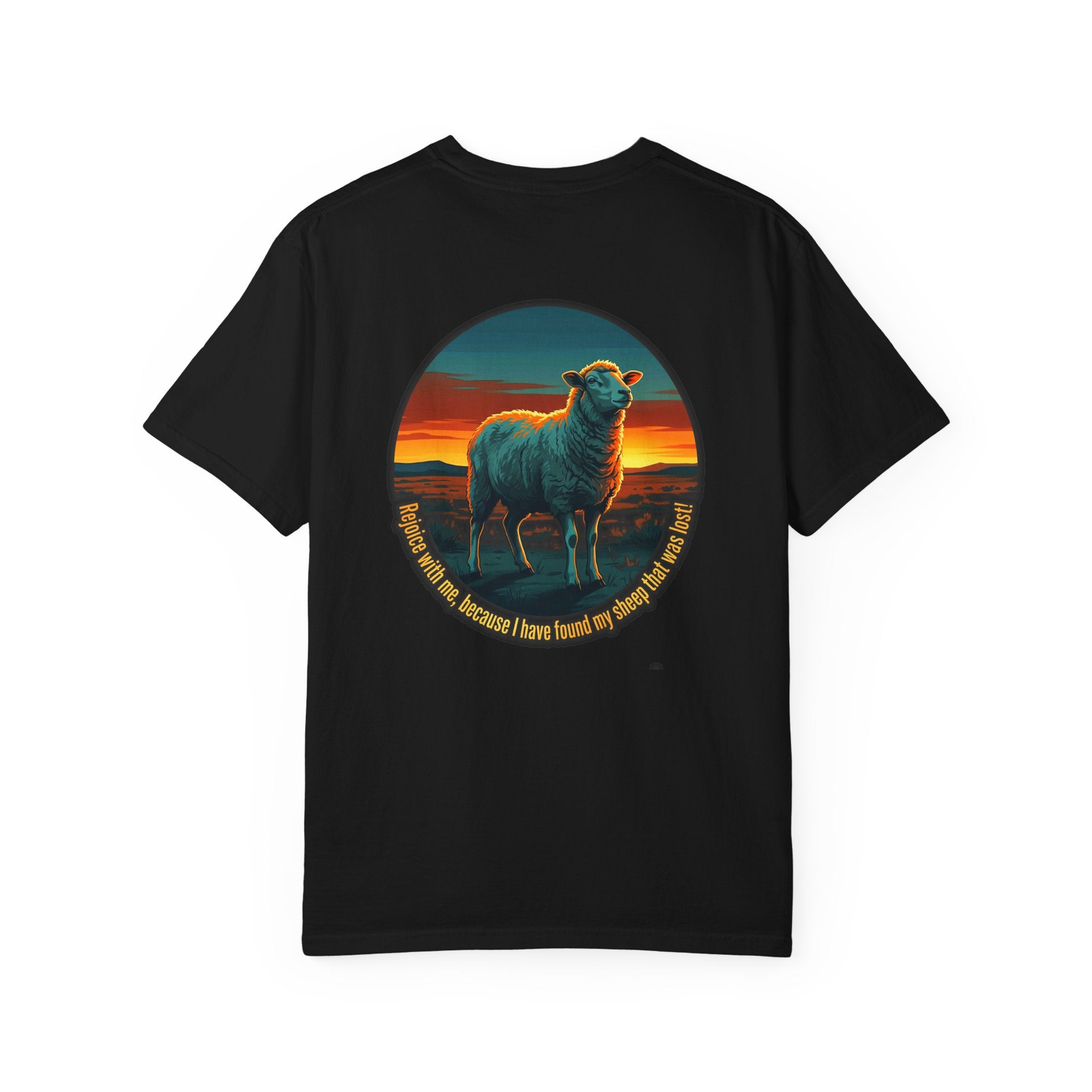 Christian Sheep T-Shirt — 'I Know My Sheep' Garment-Dyed Tee