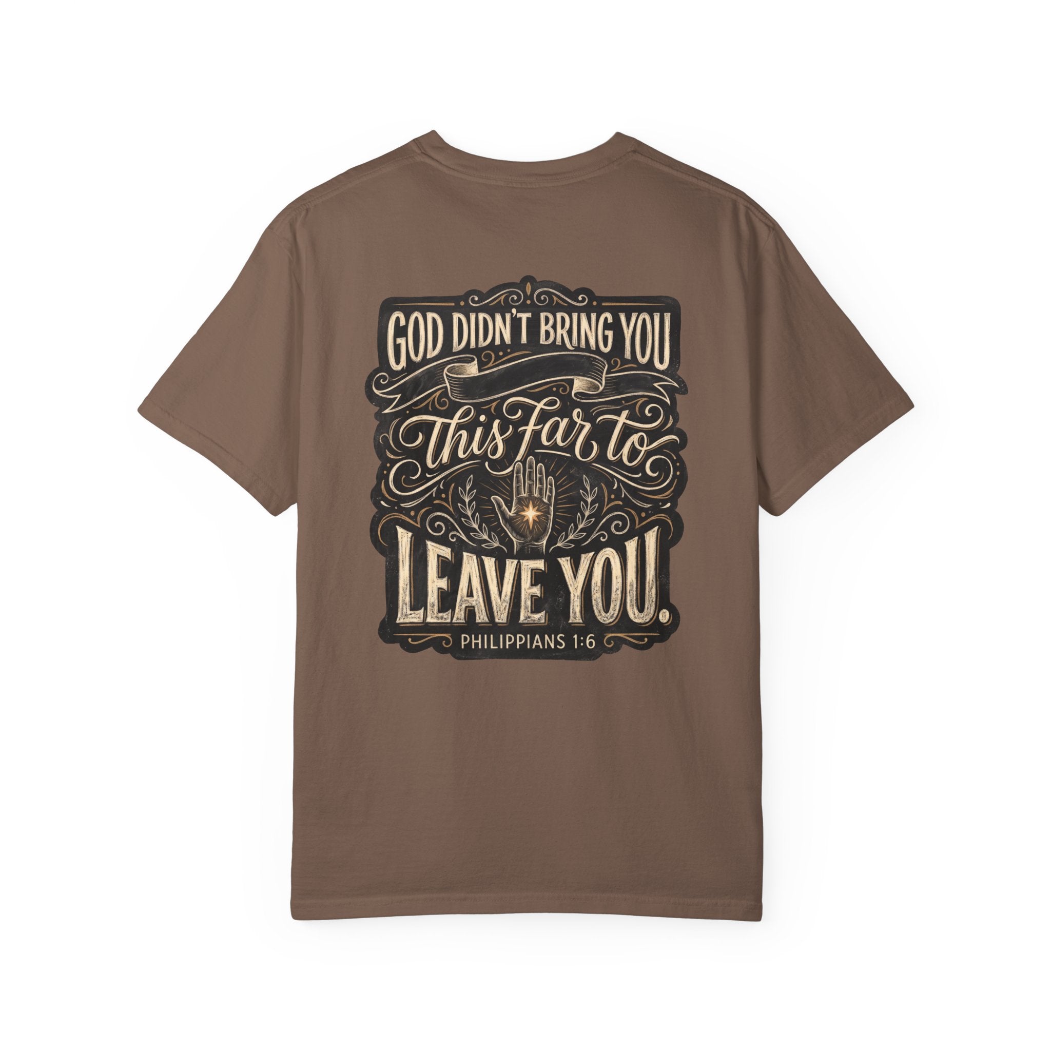 Christian Cross T‑Shirt — "God Didn’t Bring You This Far to Leave You" Scripture Tee