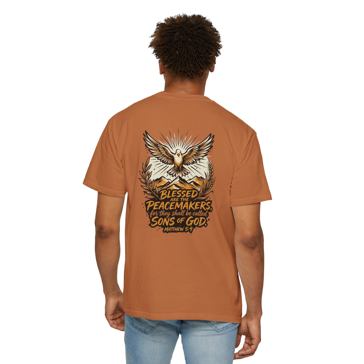Blessed Peacemakers Dove T-Shirt — Matthew 5:9 Christian Tee