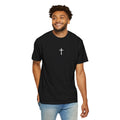 Prayer Hands Cross T‑Shirt — Christian Faith Tee with Back Scripture Design