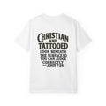 Christian and Tattooed T-Shirt — John 7:24 Cross Graphic Tee