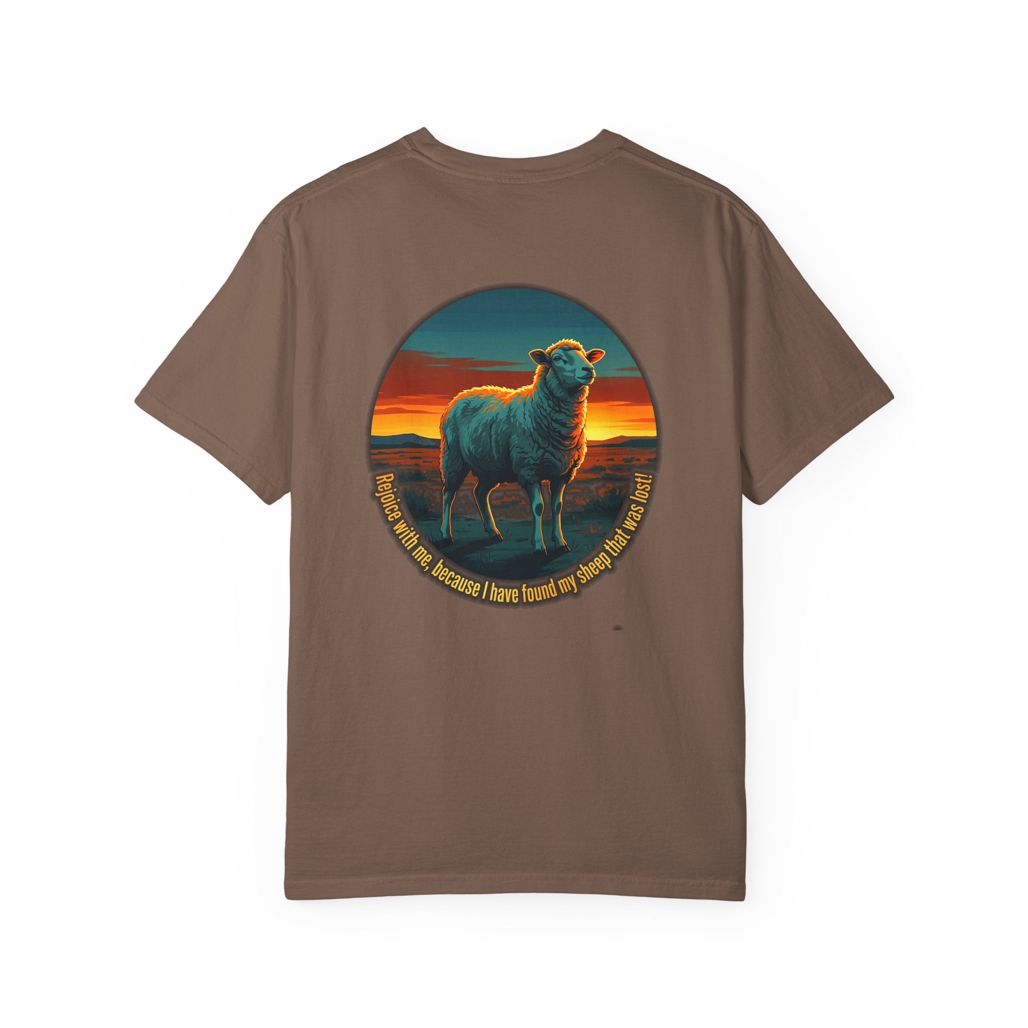 Christian Sheep T-Shirt — 'I Know My Sheep' Garment-Dyed Tee