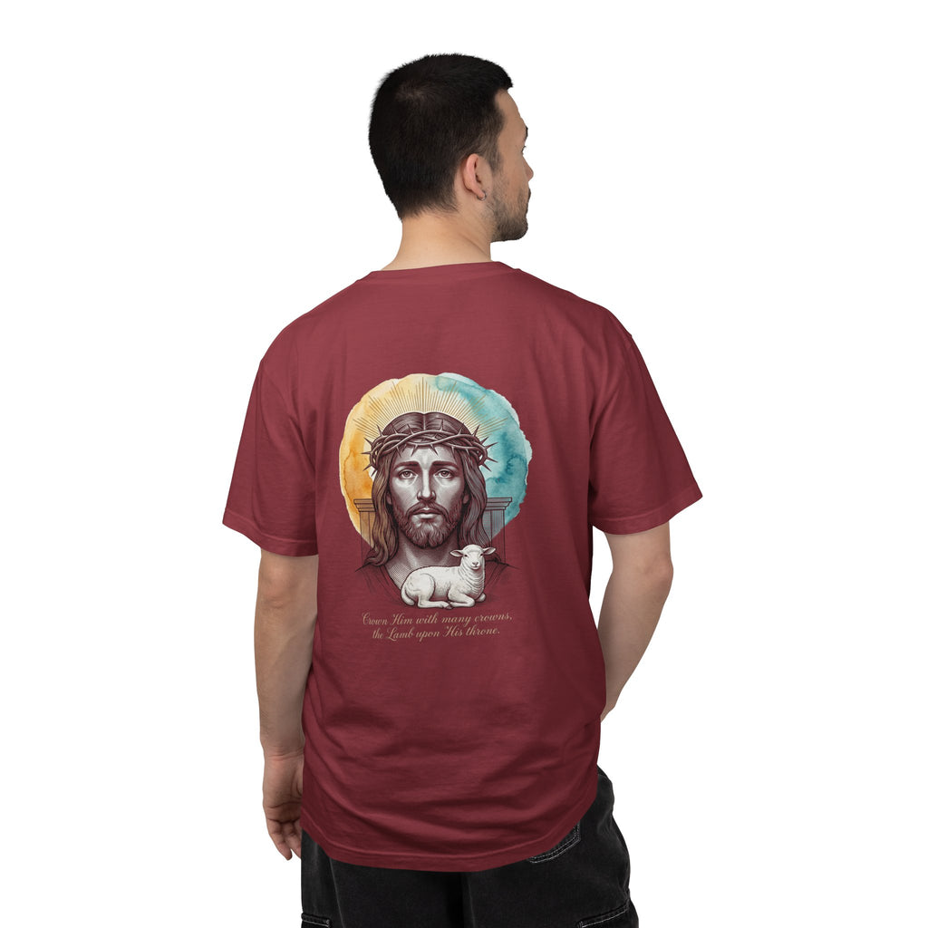 Christian Cross T-Shirt — Jesus with Lamb Graphic Tee