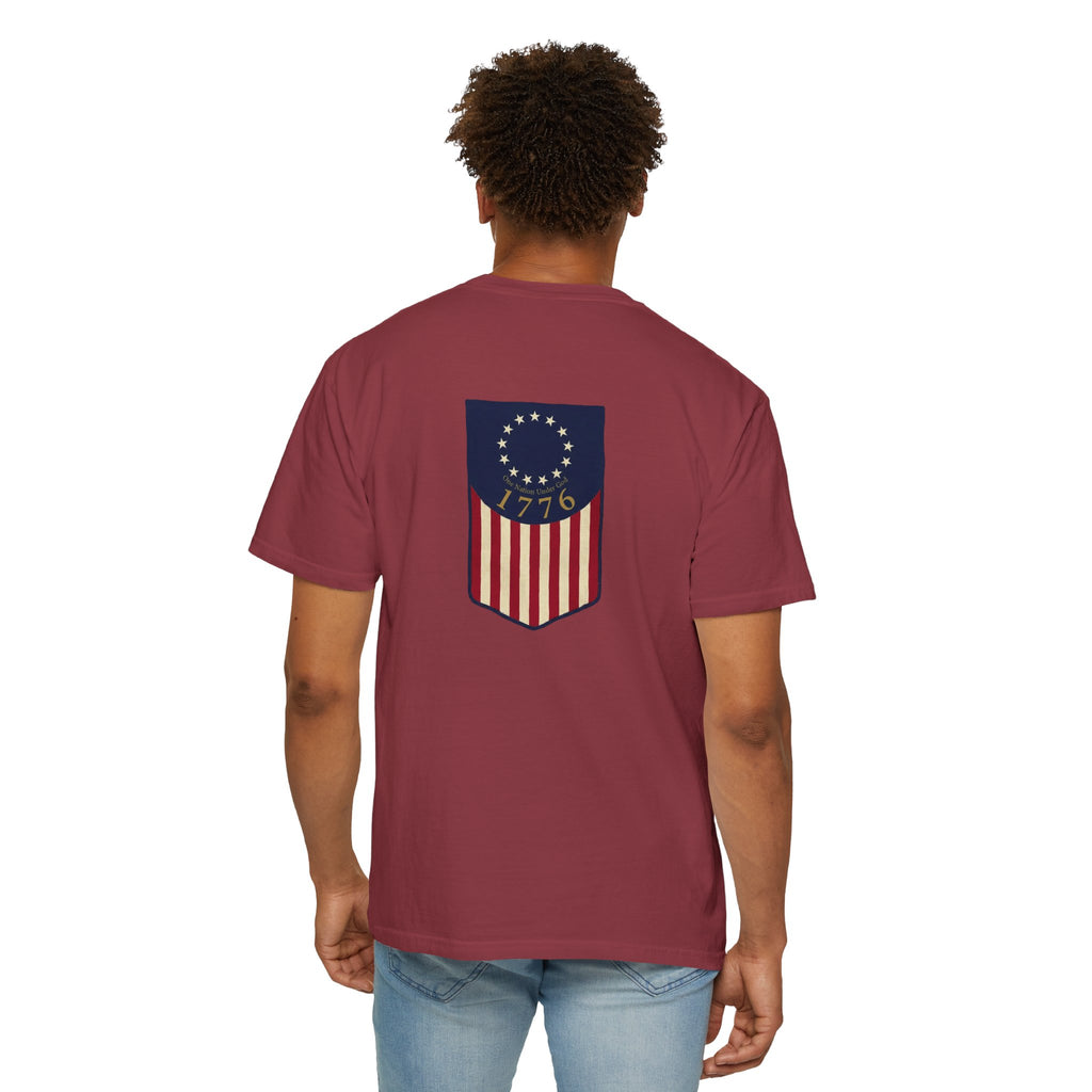 America 1776 Flag Badge T-Shirt