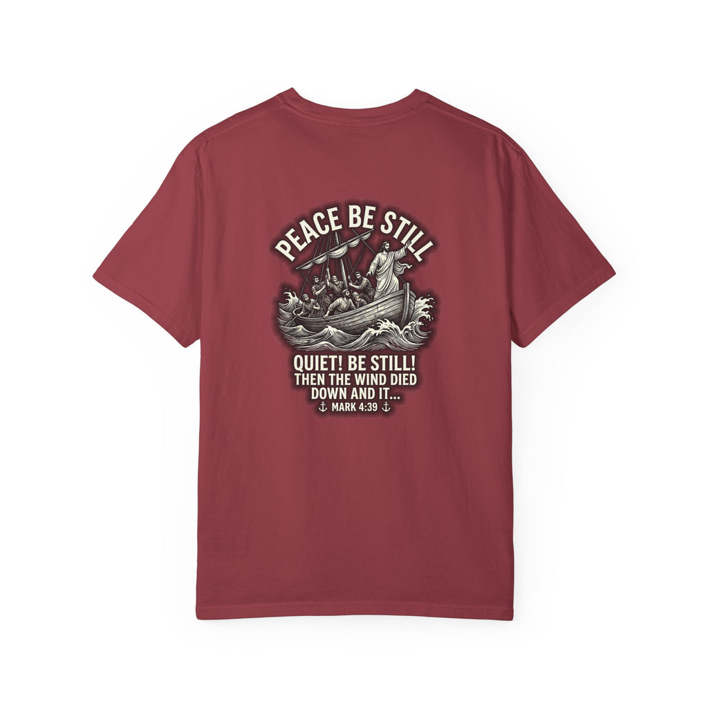 Peace be Still T-shirt | Christian Cross Tee