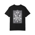 Religious Graphic T-Shirt — Angel, Skull & Scripture Back Print