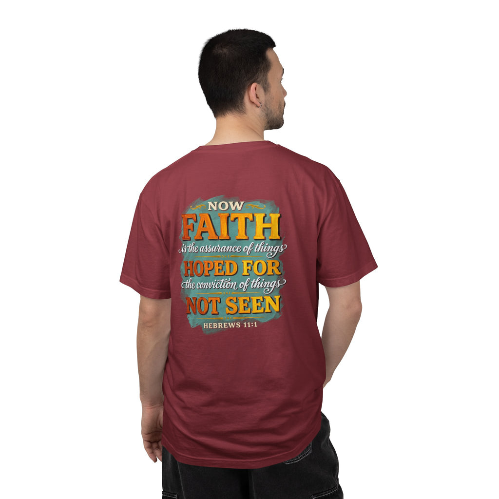 Faith Quote T-Shirt – "Now Faith...Hoped For, Not Seen" Christian Tee