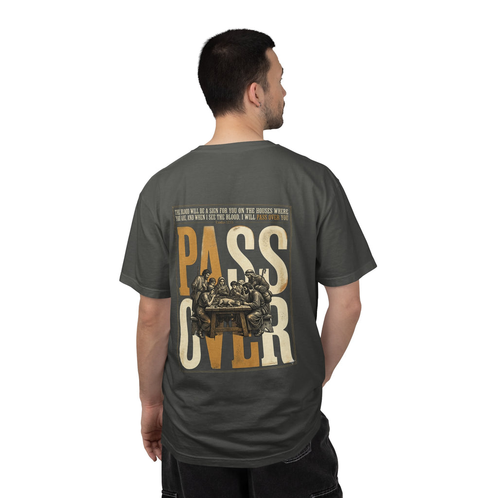 T-Shirt — "Pass Over" Vintage Seder Illustration Religious Holiday Tee