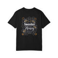 Sweeter Than Honey T-Shirt — Bee Honeycomb Graphic Tee