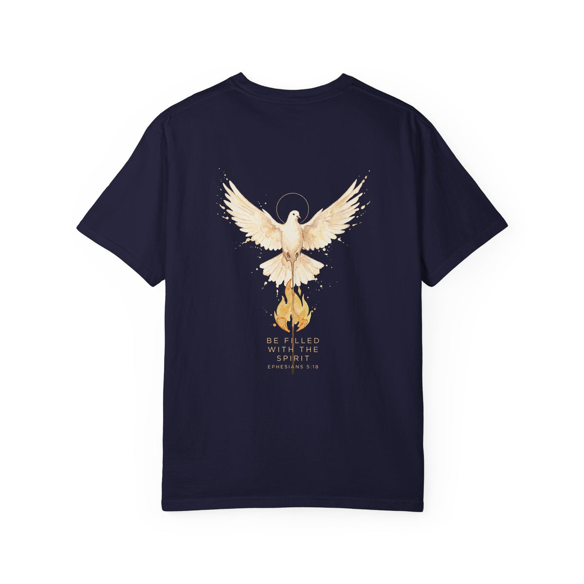 Dove & Flame Graphic T-Shirt — Rising From the Ashes Inspirational Tee