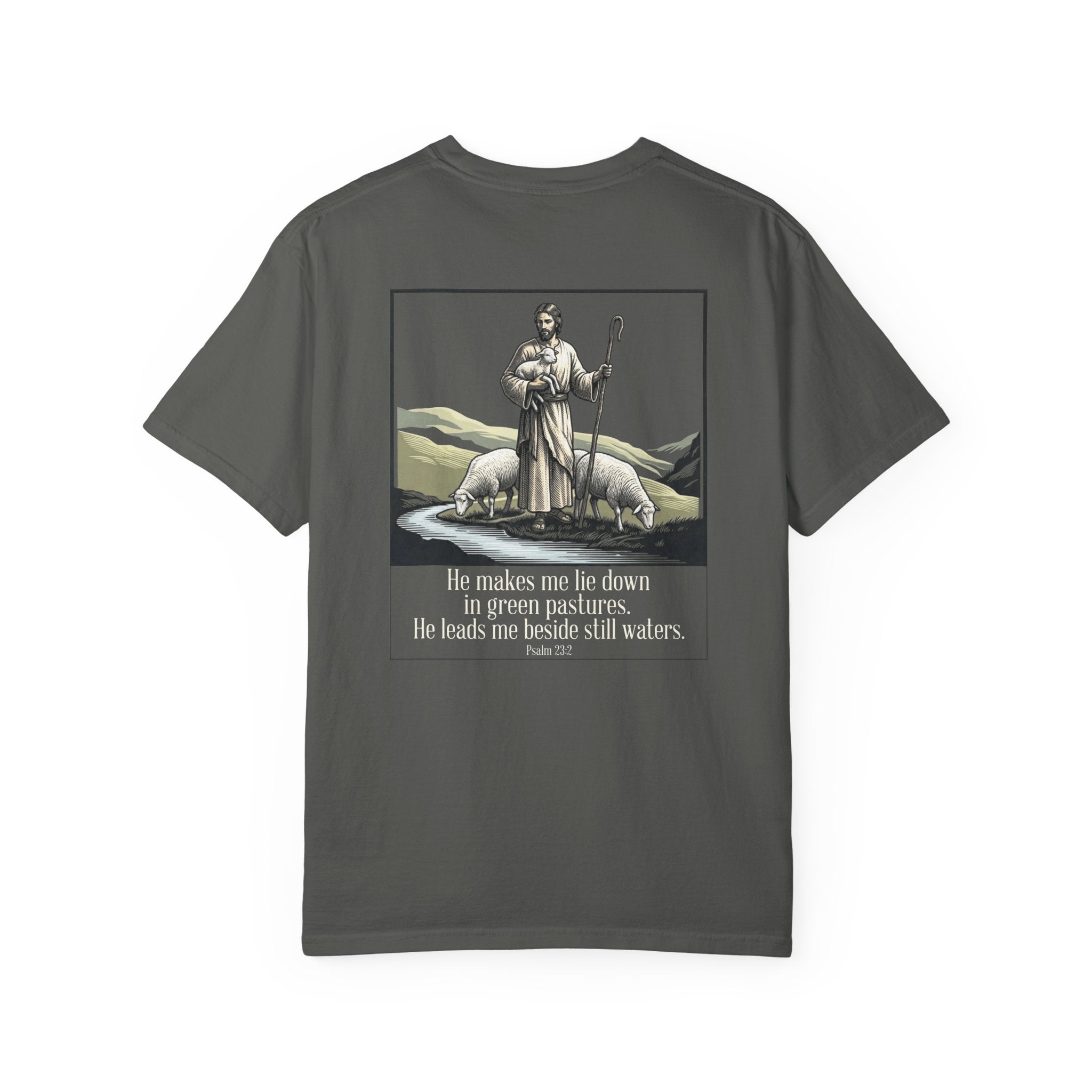 Green pastures T-shirt | Christian Cross Tee