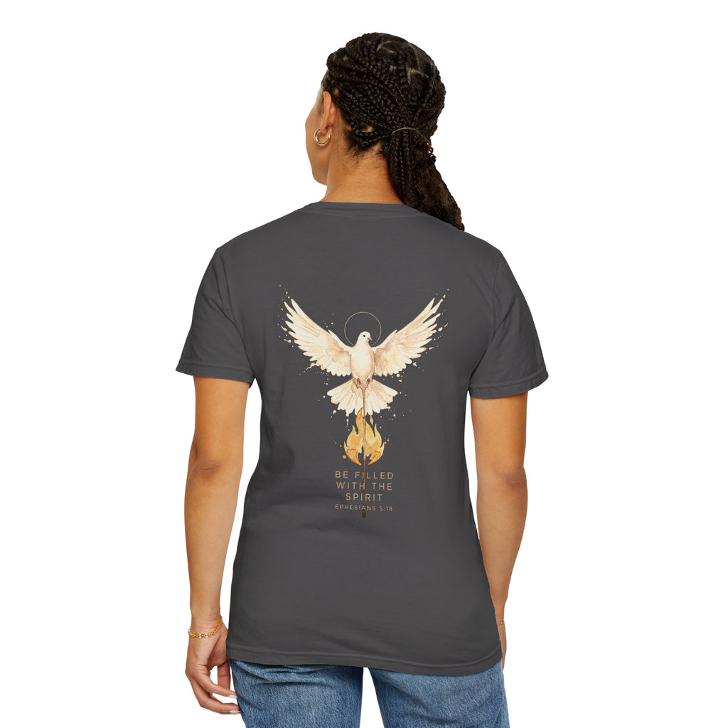 Dove & Flame Graphic T-Shirt — Rising From the Ashes Inspirational Tee