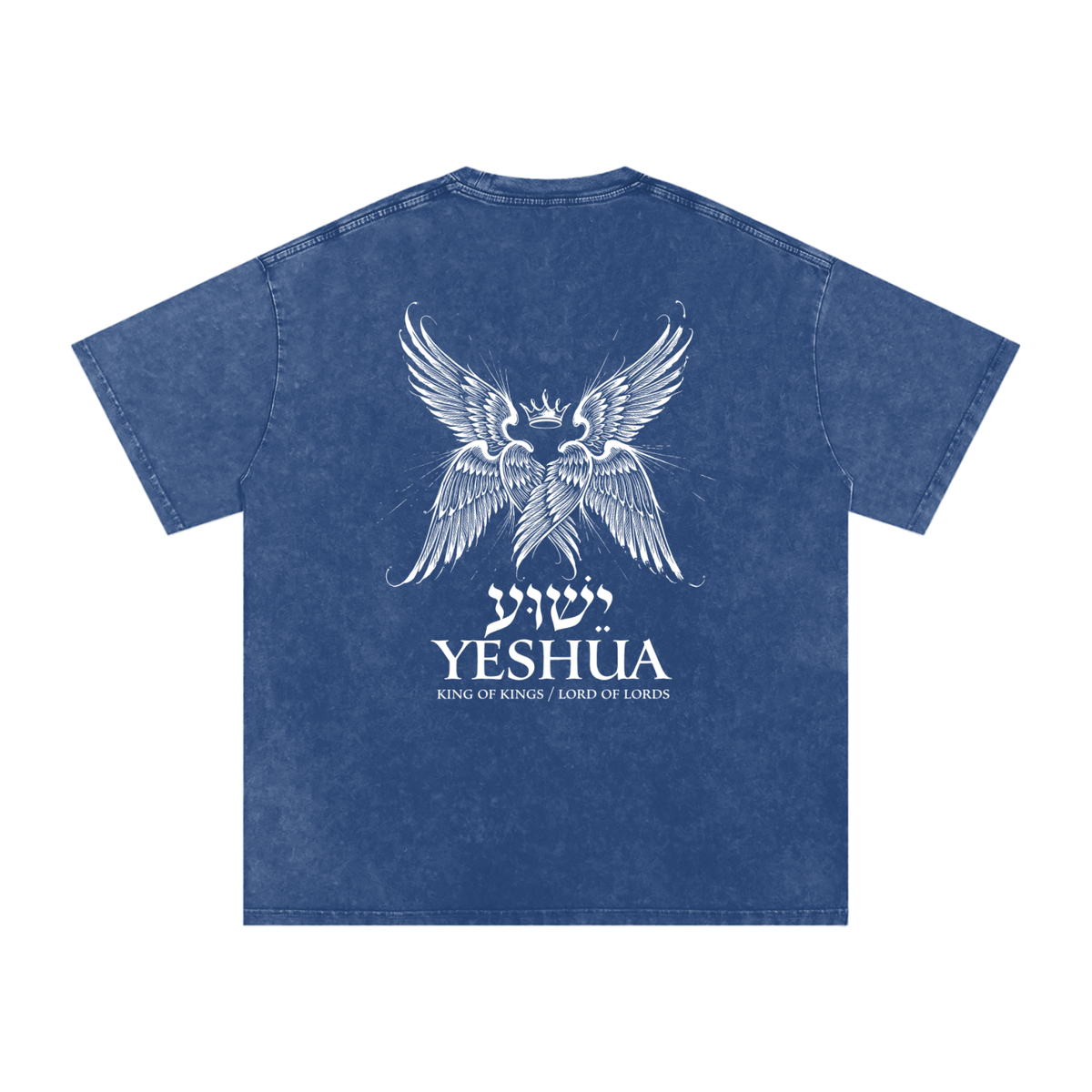 Yeshua Snow Washed Oversized Cotton T-Shirt