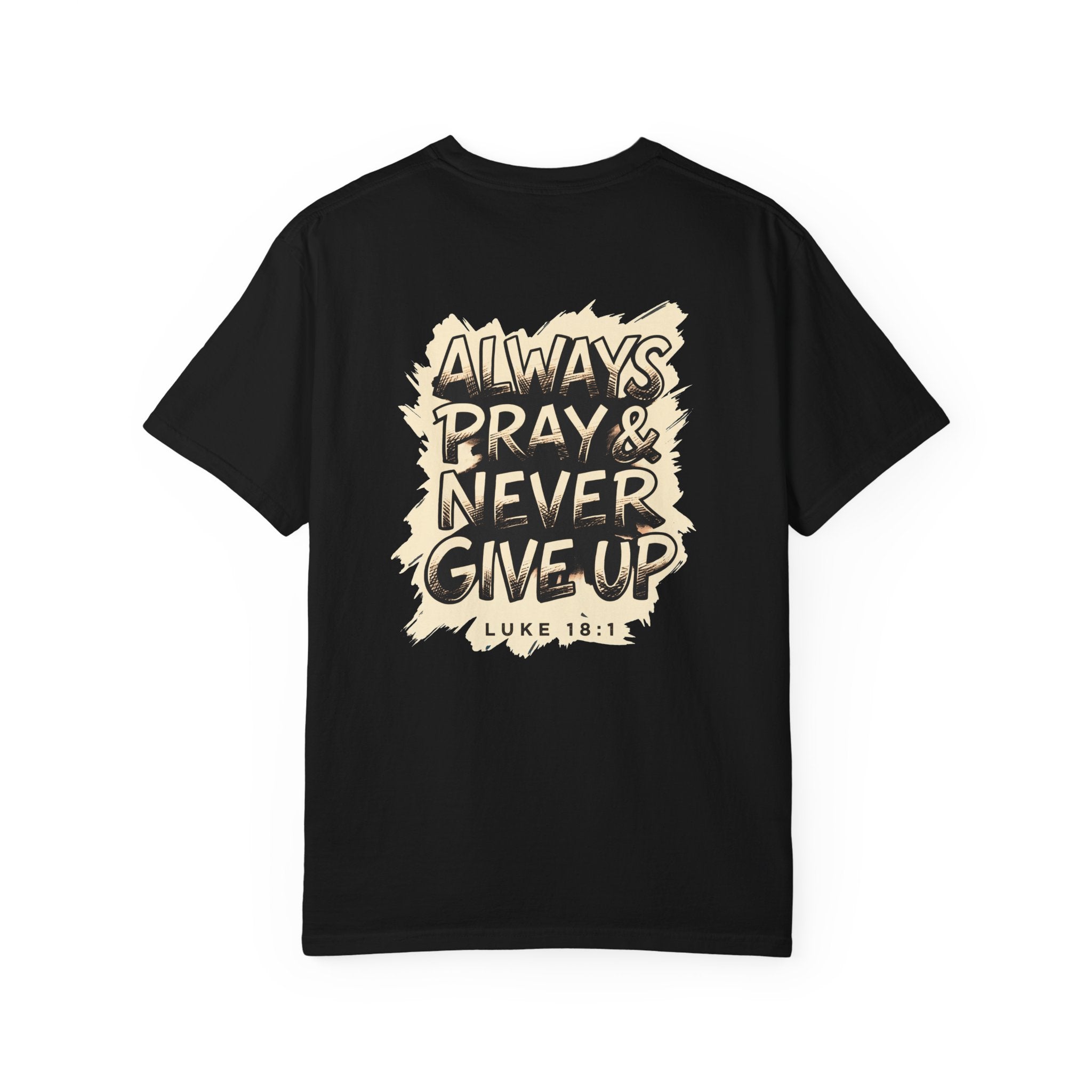 Never give up T-shirt | Christian Cross Tee