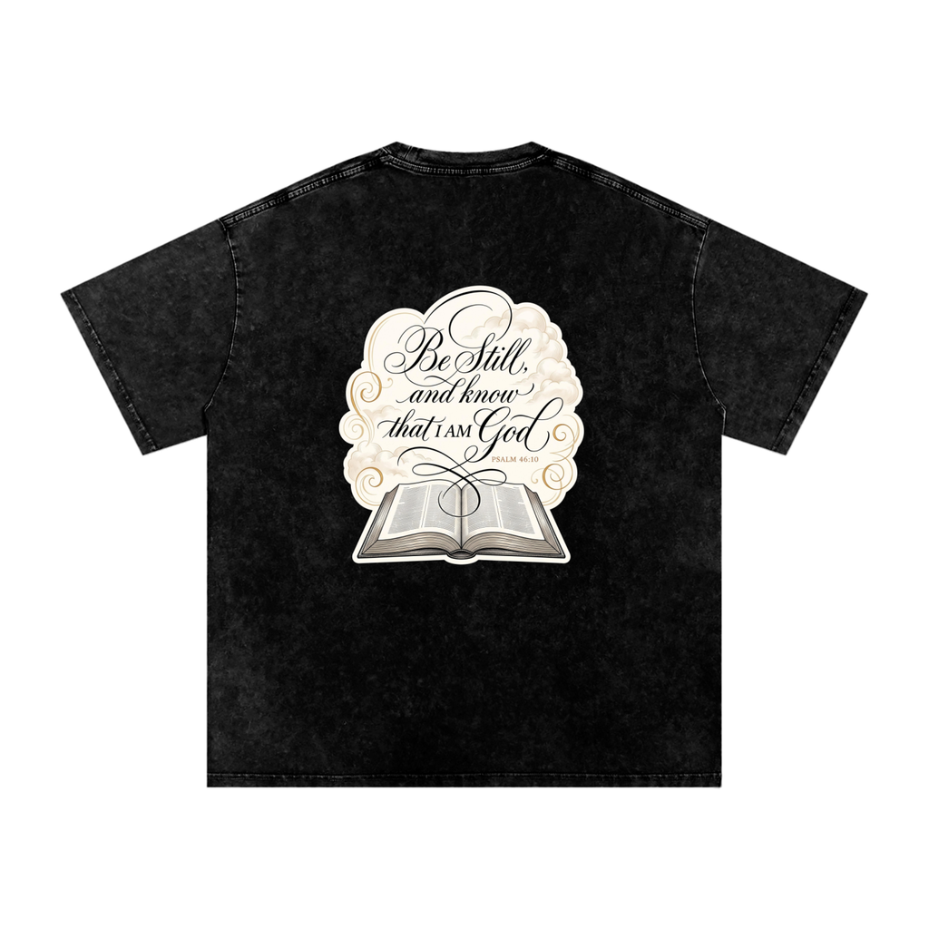 I AM Snow Washed Oversized Cotton T-Shirt