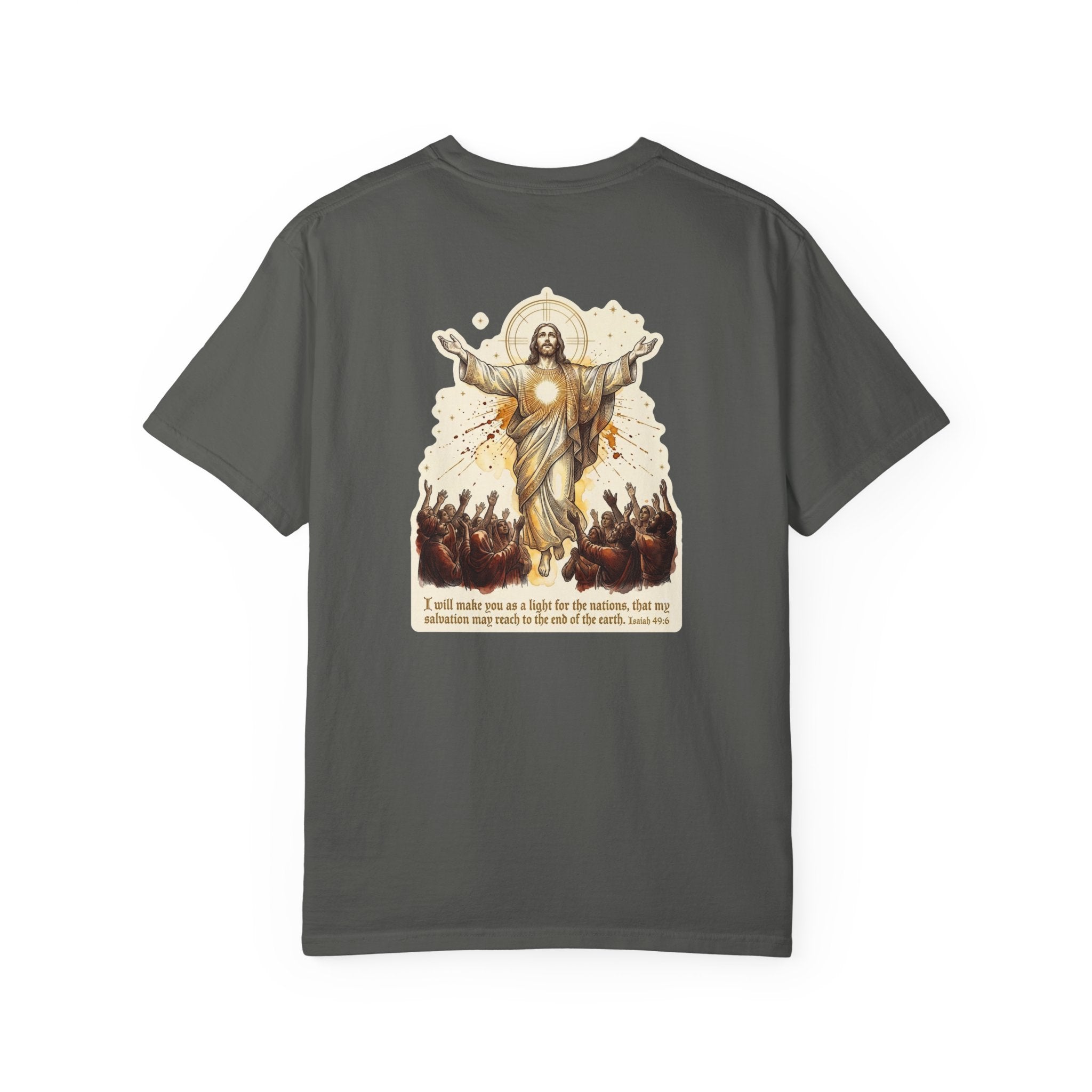 Christian Resurrection T‑Shirt — Jesus with Three Crosses Graphic