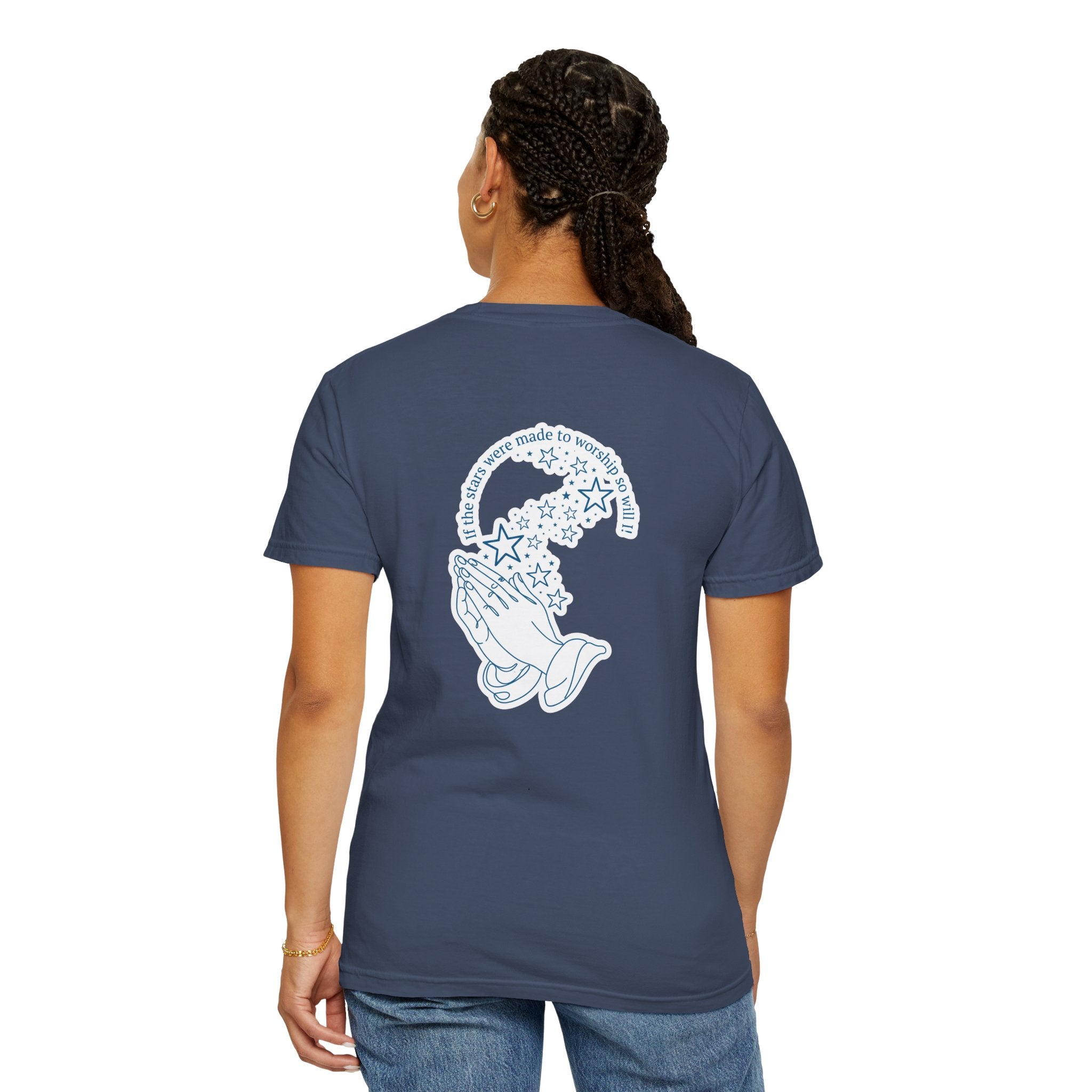 Praying Hands Cross T‑Shirt — Christian Faith Graphic Tee