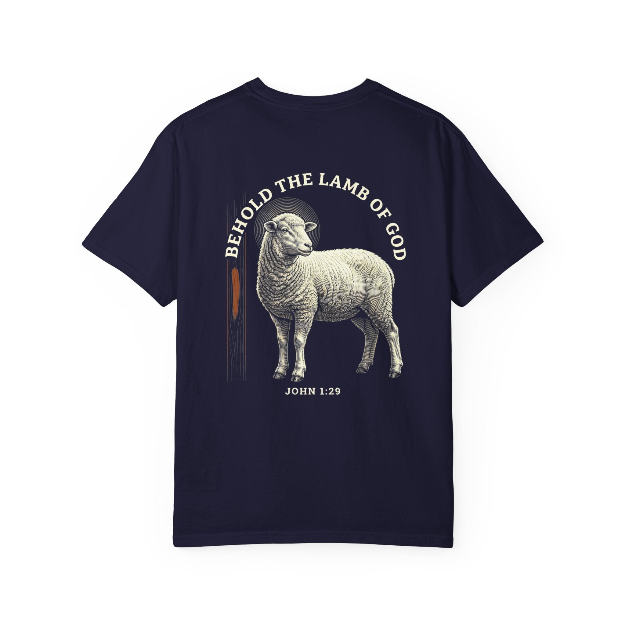 Behold the Lamb T-Shirt — Christian Cross & Lamb Graphic Tee (John 1:29)