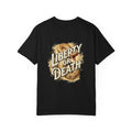 Liberty or Death T-Shirt — America Graphic Tee with Coiled Rattlesnake — Christian graphic back print